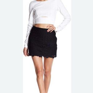 FREE PEOPLE LACE A-LINE SKIRT